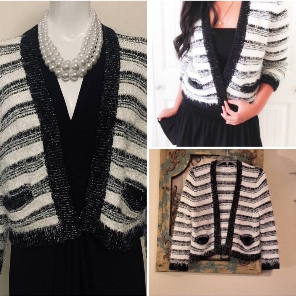 CALVIN KLEIN SWEATER CARDIGAN TOP SIZE S NWT